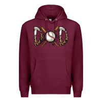 Burgundy dad baseball Premium Hoodie - RacoonDesign