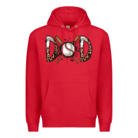 Red dad baseball Premium Hoodie - RacoonDesign