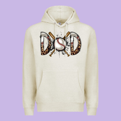 Dad Baseball Premium Hoodie Designed By Racoondesign