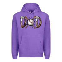 Purple dad baseball Premium Hoodie - RacoonDesign