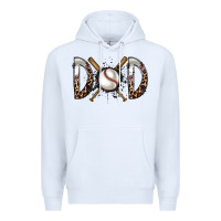 White dad baseball Premium Hoodie - RacoonDesign