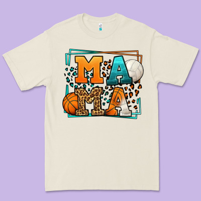 Basketball And Volleyball Mama Mother's Day Premium Tee Designed By Lillyallendesigns
