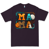 Plum Basketball and Volleyball mama Mother's Day Premium Tee - LillyAllenDesigns