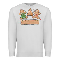Dove Grey gingerbread christmas Premium Sweatshirt - MaliasSmallBusiness