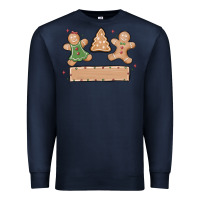 Navy gingerbread christmas Premium Sweatshirt - MaliasSmallBusiness