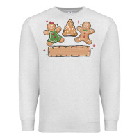 Oatmeal Heather gingerbread christmas Premium Sweatshirt - MaliasSmallBusiness