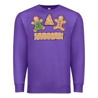 Purple gingerbread christmas Premium Sweatshirt - MaliasSmallBusiness