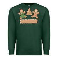 Sports Green gingerbread christmas Premium Sweatshirt - MaliasSmallBusiness