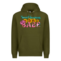 Army Green small business babe Premium Hoodie - HRA Design Shop