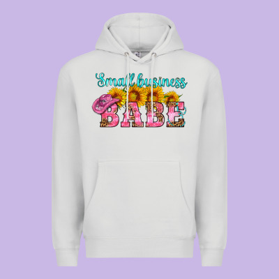 Small Business Babe Premium Hoodie Designed By Hra Design Shop