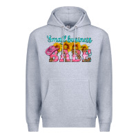 Heather Grey small business babe Premium Hoodie - HRA Design Shop