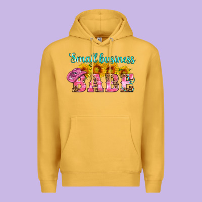 Small Business Babe Premium Hoodie Designed By Hra Design Shop