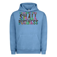 Pigment Pebble Blue minding my own small bussiness Urban Hoodie - CowhideDigitalArt