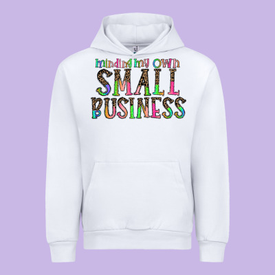 Minding My Own Small Bussiness Urban Hoodie Designed By Cowhidedigitalart