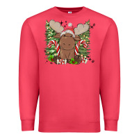 Cardinal christmas reindeer Premium Sweatshirt - MaliasSmallBusiness