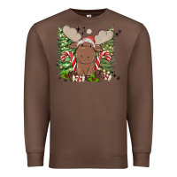 Chestnut christmas reindeer Premium Sweatshirt - MaliasSmallBusiness