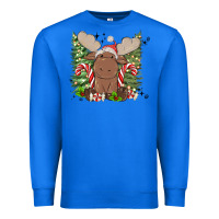 True Royal christmas reindeer Premium Sweatshirt - MaliasSmallBusiness