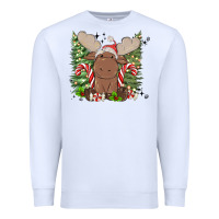 White christmas reindeer Premium Sweatshirt - MaliasSmallBusiness