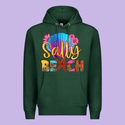 Salty Beach Premium Hoodie Designed By Hra Design Shop