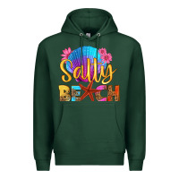 Sports Green salty beach Premium Hoodie - HRA Design Shop