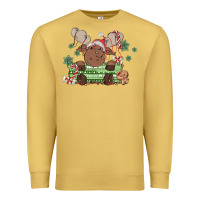 Antique Gold christmas reindeer Premium Sweatshirt - MaliasSmallBusiness