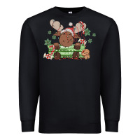 Black christmas reindeer Premium Sweatshirt - MaliasSmallBusiness