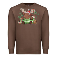 Chestnut christmas reindeer Premium Sweatshirt - MaliasSmallBusiness