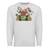 Dove Grey christmas reindeer Premium Sweatshirt - MaliasSmallBusiness
