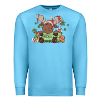 Ocean Blue christmas reindeer Premium Sweatshirt - MaliasSmallBusiness