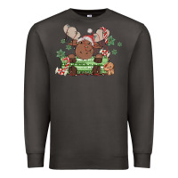 Smoke christmas reindeer Premium Sweatshirt - MaliasSmallBusiness