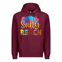 Burgundy salty beach Premium Hoodie - HRA Design Shop