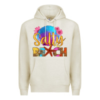 Oatmeal Heather salty beach Premium Hoodie - HRA Design Shop