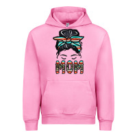 Fuchsia Pink mom Urban Hoodie - CowhideDigitalArt