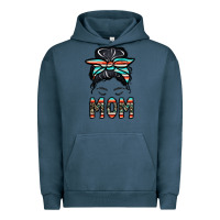 Pigment Midnight Navy mom Urban Hoodie - CowhideDigitalArt