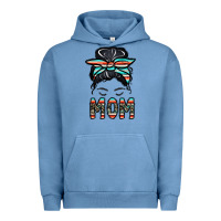 Pigment Pebble Blue mom Urban Hoodie - CowhideDigitalArt