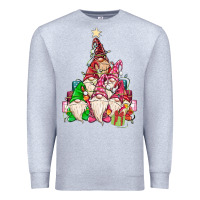 Heather Grey christmas tree Premium Sweatshirt - MaliasSmallBusiness