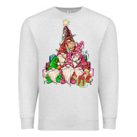 Oatmeal Heather christmas tree Premium Sweatshirt - MaliasSmallBusiness