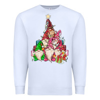 White christmas tree Premium Sweatshirt - MaliasSmallBusiness