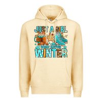 Pina Colada just a girl who loves winter Premium Hoodie - FaDigitalArtStudio