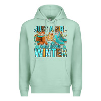 Seafoam just a girl who loves winter Premium Hoodie - FaDigitalArtStudio