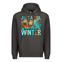 Smoke just a girl who loves winter Premium Hoodie - FaDigitalArtStudio