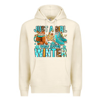 Tofu just a girl who loves winter Premium Hoodie - FaDigitalArtStudio