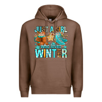 Chestnut just a girl who loves winter Premium Hoodie - FaDigitalArtStudio