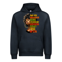 Navy juneteenth 1885 because my ancestors weren't free in 1776 black woman Urban Hoodie - HRA Design Shop