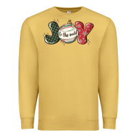 Antique Gold joy to the world Premium Sweatshirt - MaliasSmallBusiness