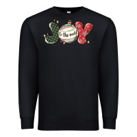 Black joy to the world Premium Sweatshirt - MaliasSmallBusiness