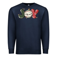 Navy joy to the world Premium Sweatshirt - MaliasSmallBusiness