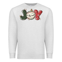 Oatmeal Heather joy to the world Premium Sweatshirt - MaliasSmallBusiness