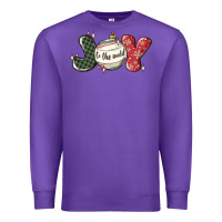 Purple joy to the world Premium Sweatshirt - MaliasSmallBusiness