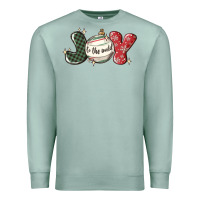 Seafoam joy to the world Premium Sweatshirt - MaliasSmallBusiness